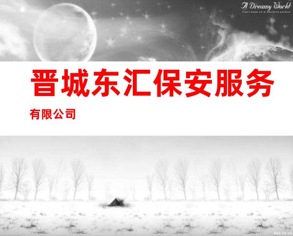 晋城东汇保安服务有限公司